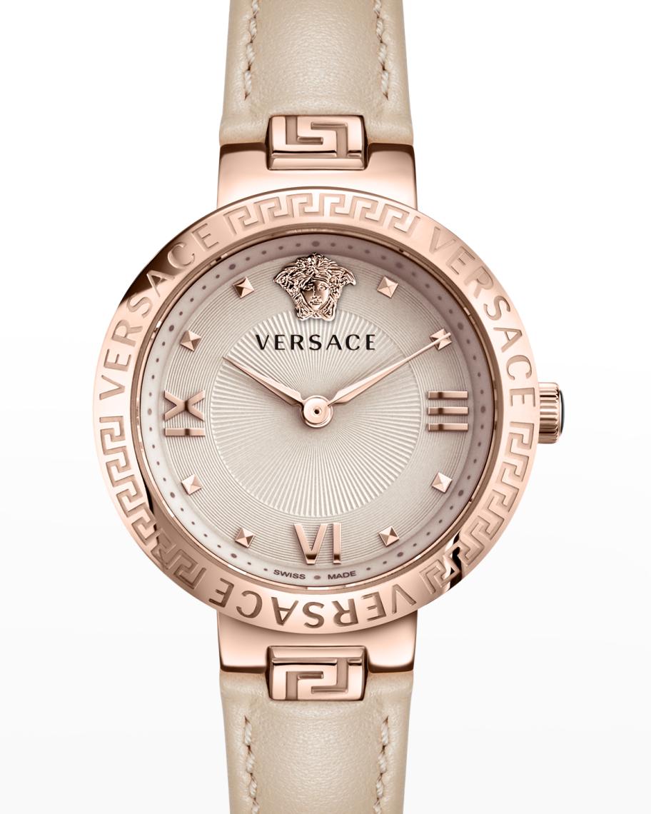 Versus Versace Covenant Garden Leather Strap Watch. Rosegold. 36mm Versus Versace Womens Covent Garden Rose Gold 36mm Bracelet  main image 4