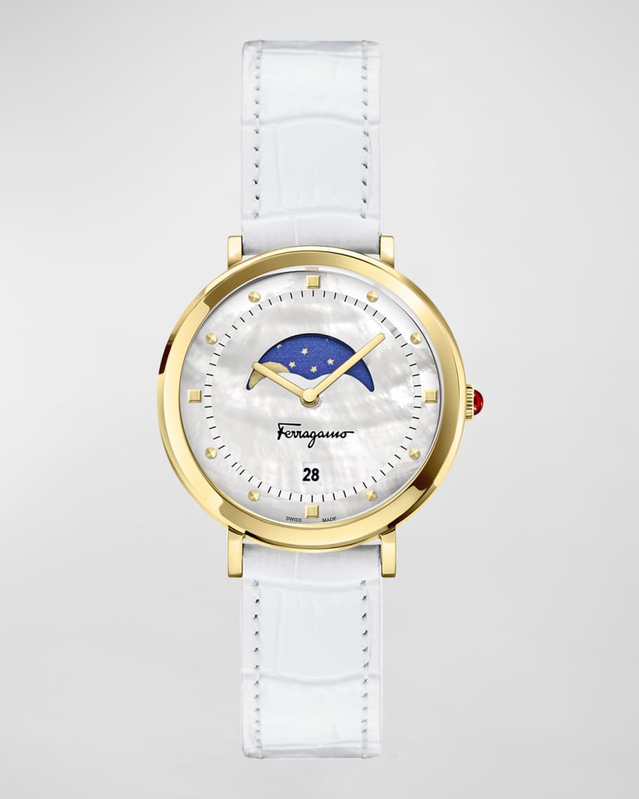 ferragamo moonphase watch