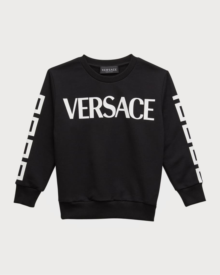 Versace Crocodile-pattern Cable-Knit Jumper - Black