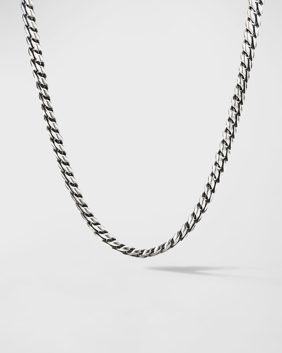 David Yurman 8mm Men's Curb Chain Necklace in Silver
