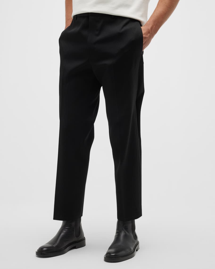 Jil Sander Men's Light Wool Gabardine Trousers | Neiman Marcus
