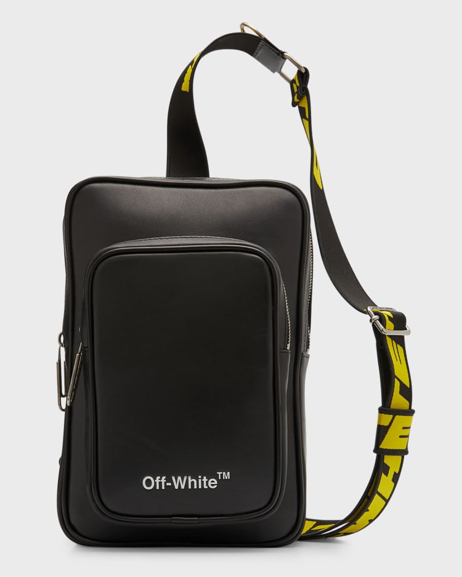 OFF-WHITE Hard Core Sling Bag in Black & White