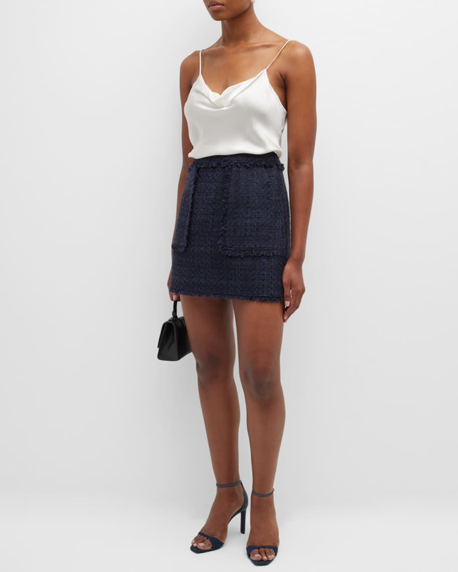 Cinq a Sept Jaycie High-Waist Mini Skirt | Neiman Marcus