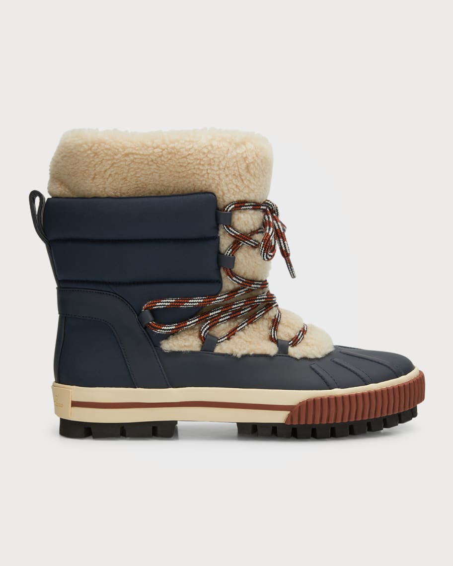 Loro Piana Ben Nevis LaceUp Winter Boots Neiman Marcus