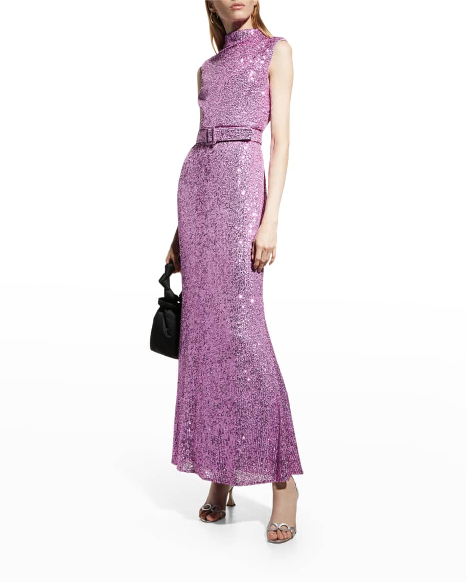 Badgley Mischka Lilac Gown