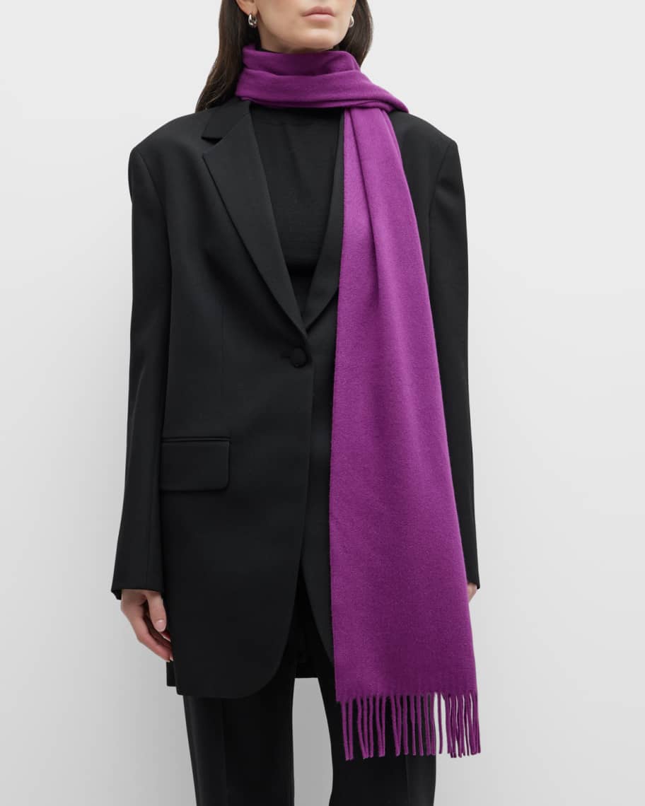 スカーフ Max Mara 'Wsdalia' Cashmere Stole With Black 'Monogram' Max Mara women's 100% Cashmere Black Wsdalia logo Scarf
