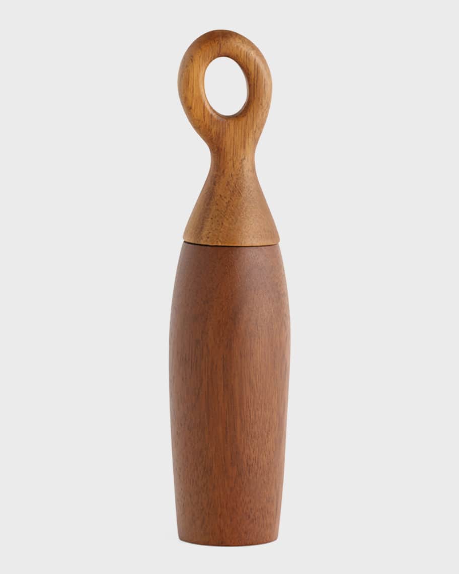 Nambe Portables Wood Salt and Pepper Mill, 9"