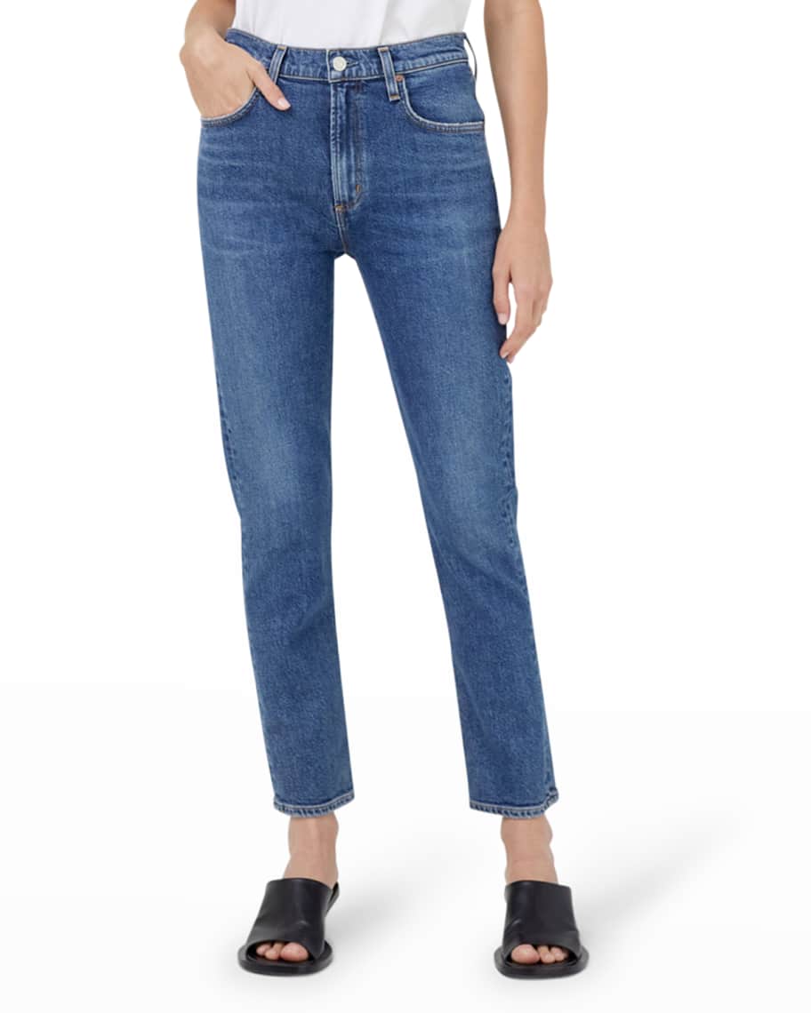 AGOLDE Merrel Straight Cropped Jeans | Neiman Marcus