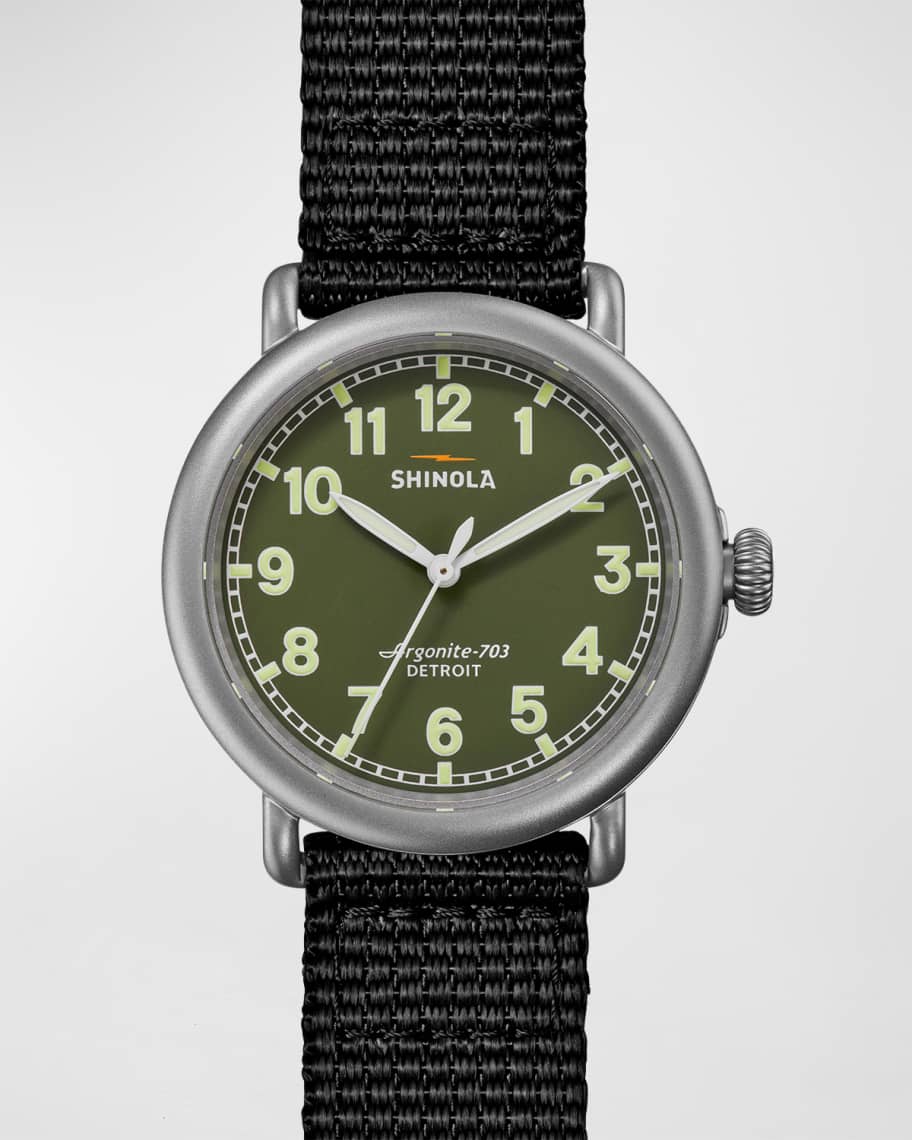 Shinola Men s Runwell 3H Nylon Field Watch 41mm Neiman Marcus