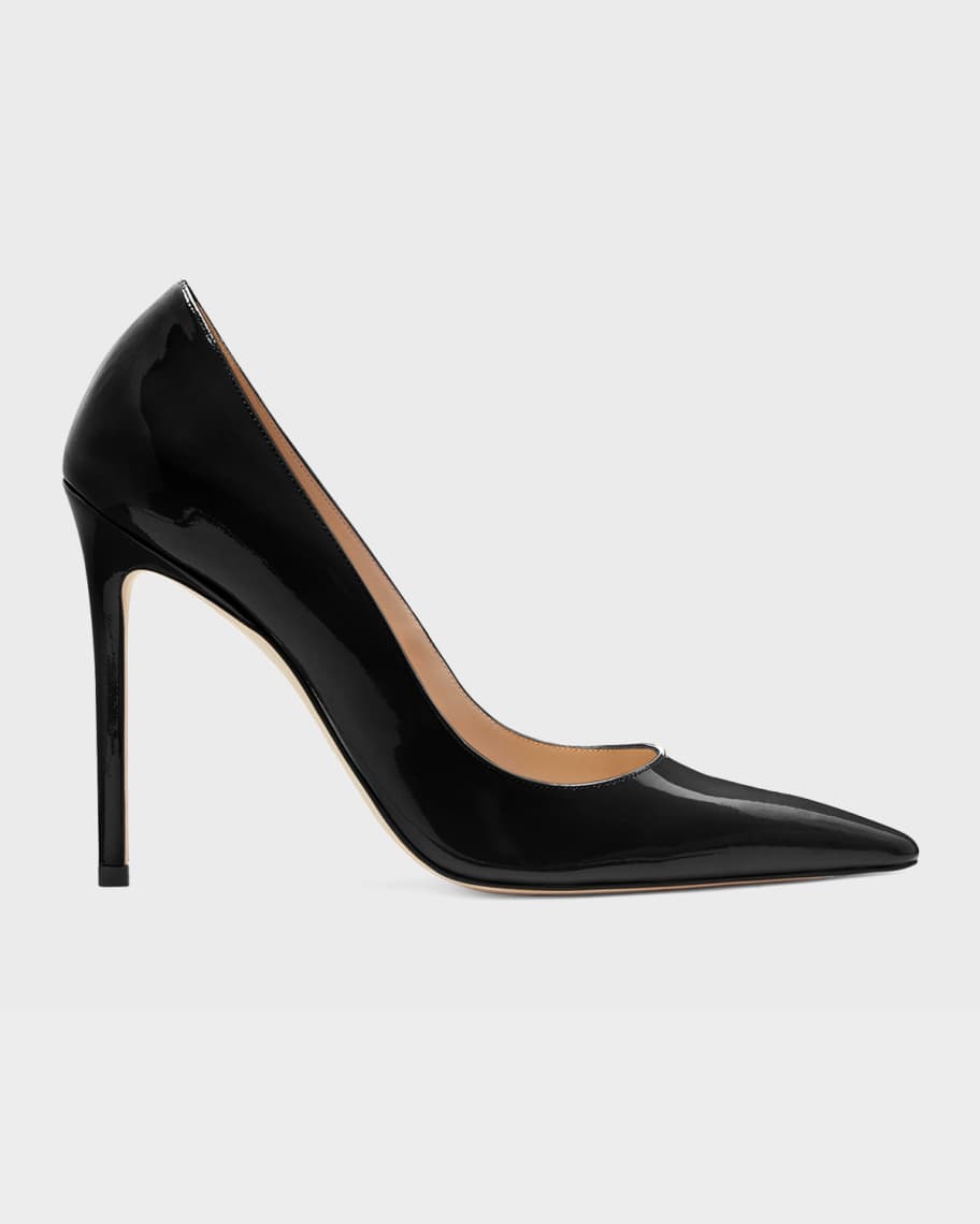 stuart weitzman royal leather stiletto pumps