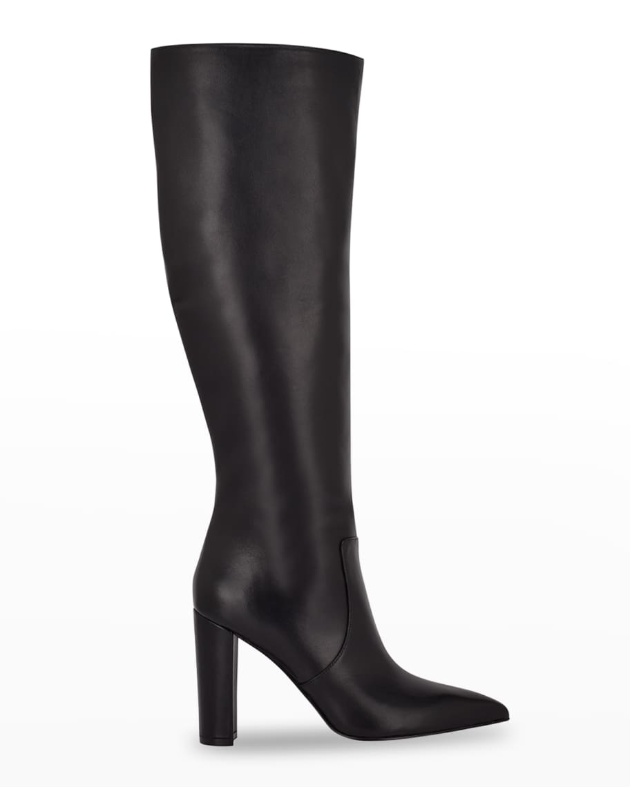 Marc Fisher LTD Giancarlo Leather Knee Boots Neiman Marcus