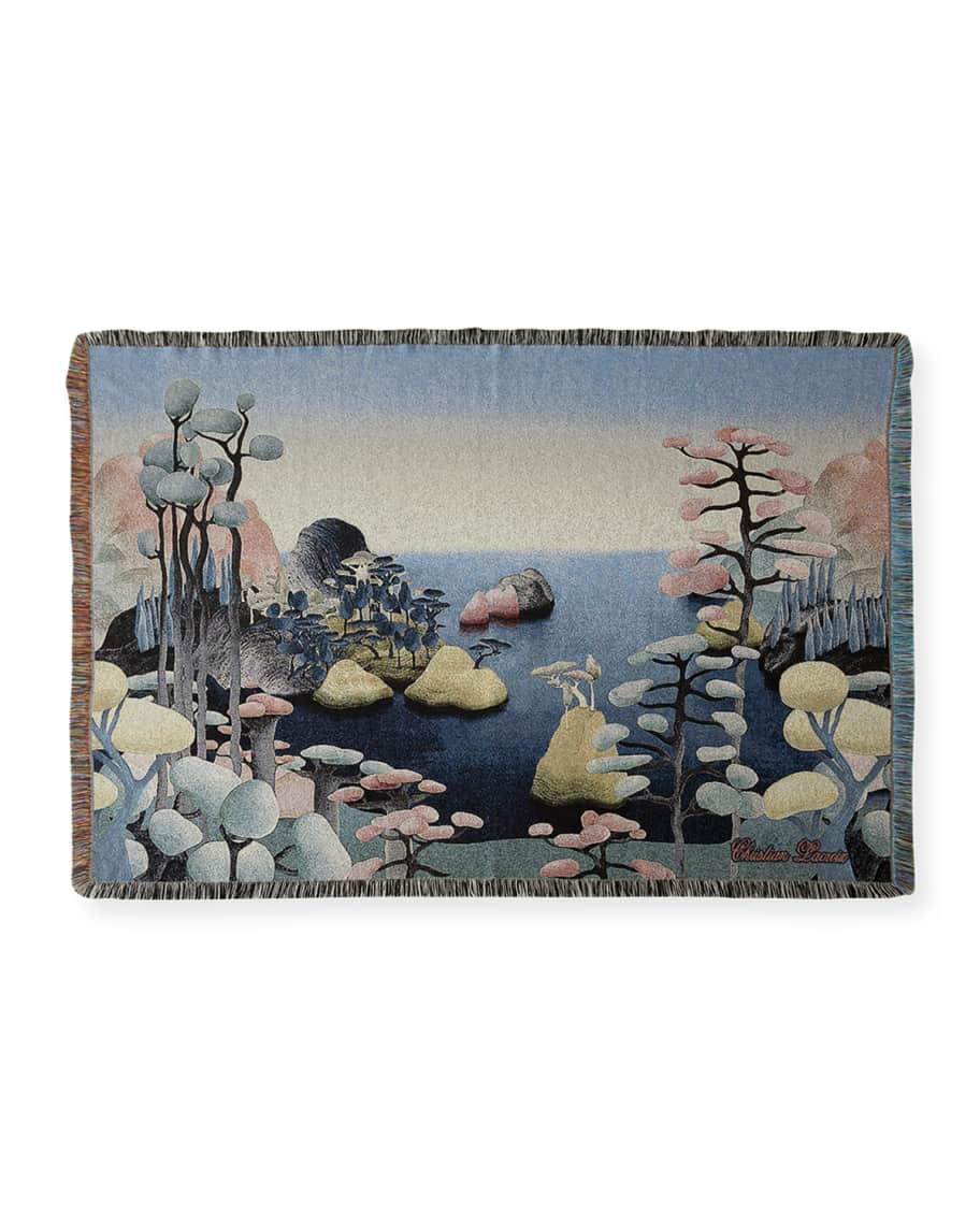 Christian Lacroix It's Paradise Agate Throw Blanket Neiman Marcus