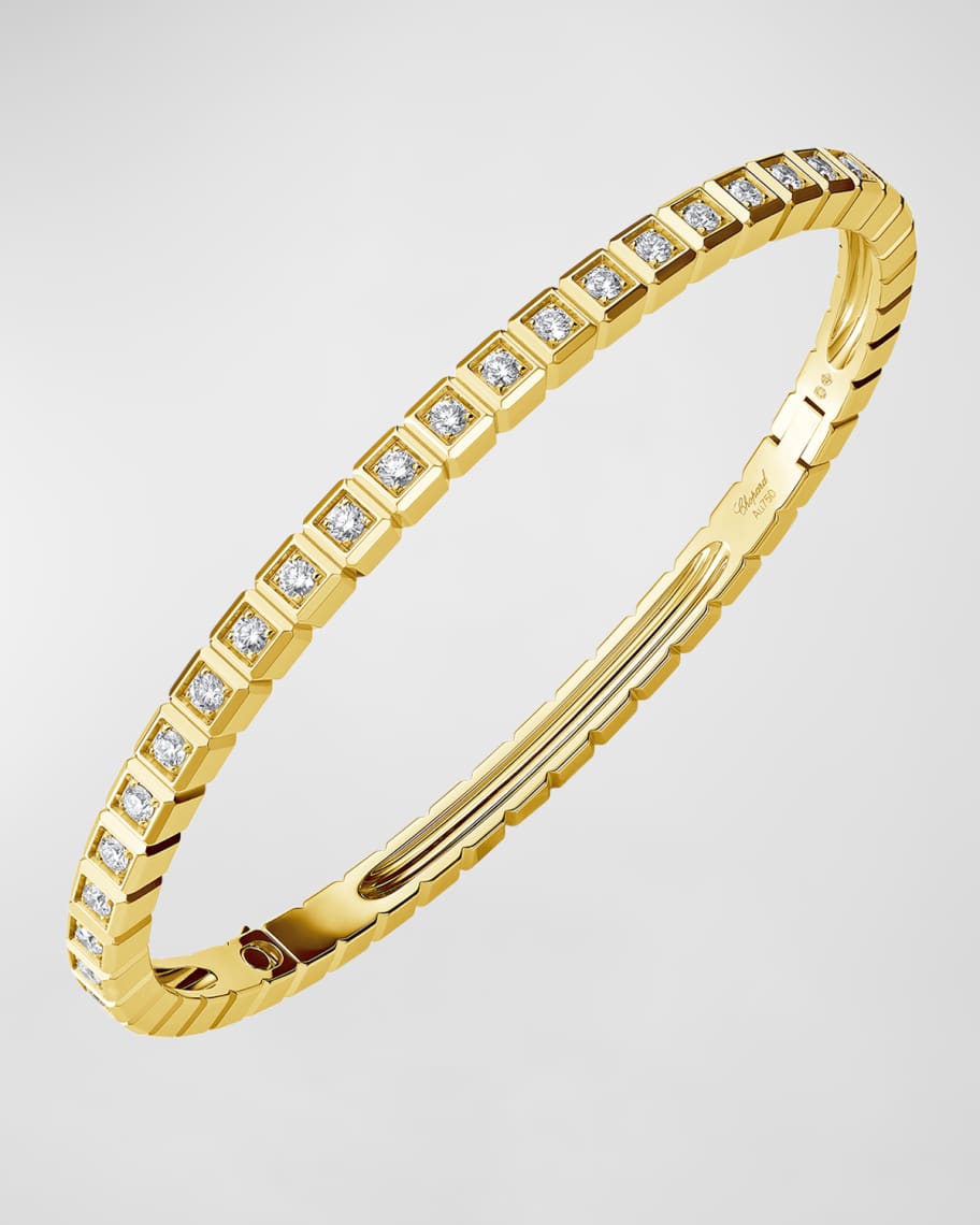 Chopard Ice Cube 18K Yellow Gold Diamond Bracelet, Size Medium | Neiman ...
