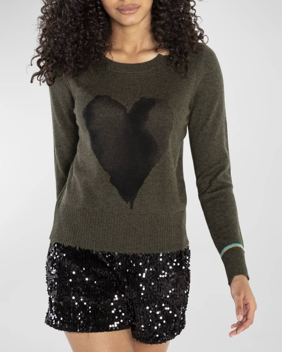 Prooi Tolk Acht Lisa Todd Ice Breaker Cashmere Heart Sweater | Neiman Marcus