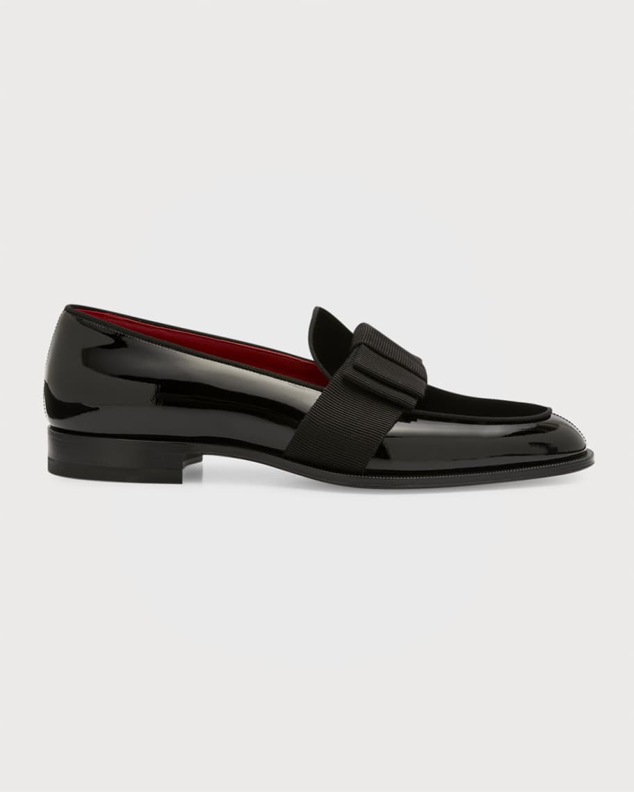 Christian Louboutin Men's Styleeto Patent Leather Loafers | Neiman Marcus