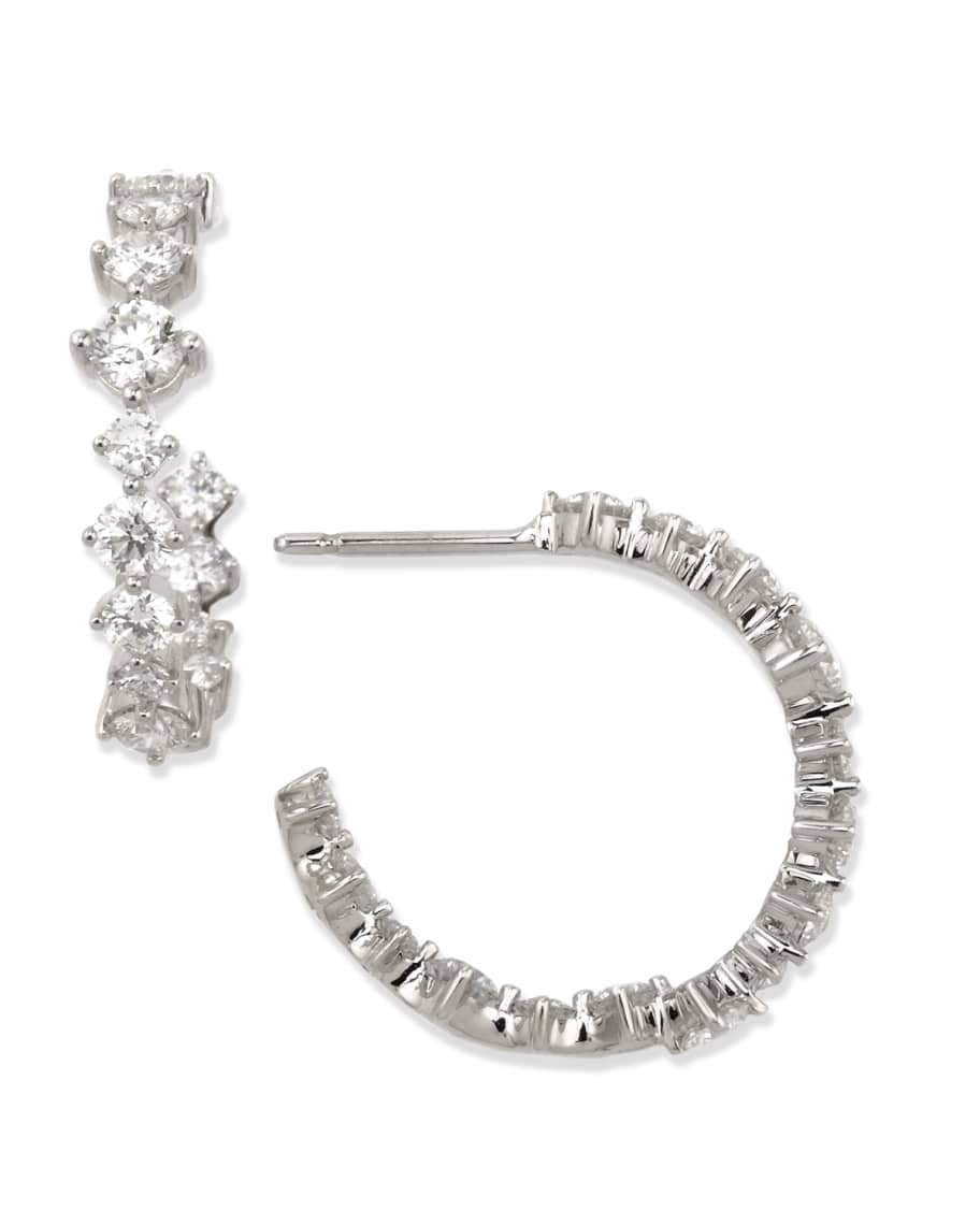 Maria Canale Anniversary Collection Diamond Hoop Earrings | Neiman Marcus