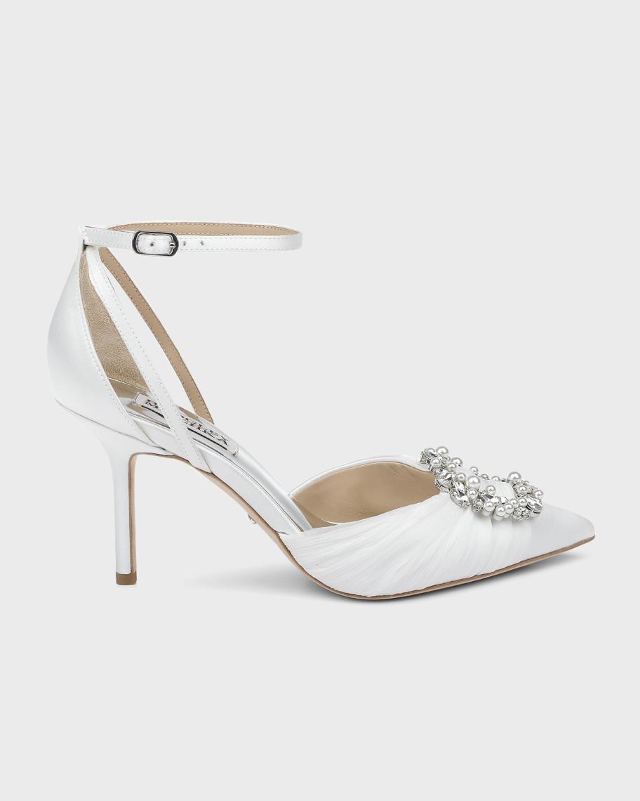 Sandales Compensées Badgley Mischka Femme - Taille 8.5 US - Couleur Crème / Ivoire - Neuf Avec Emballage