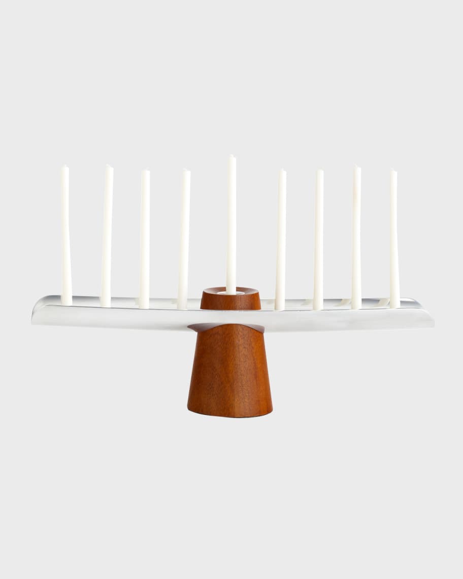 Nambe Classic Acacia Wood Menorah