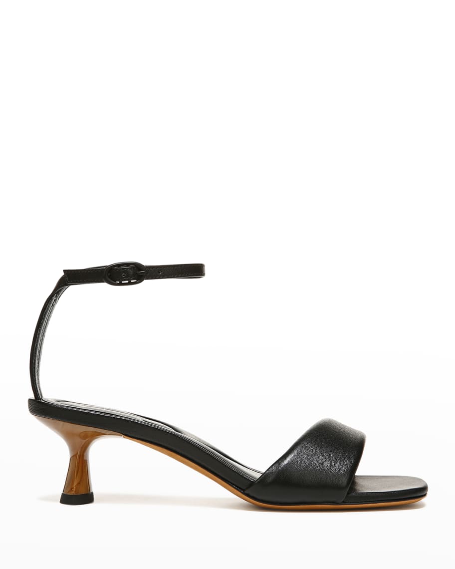 Vince Prue Leather Ankle-Strap Sandals | Neiman Marcus