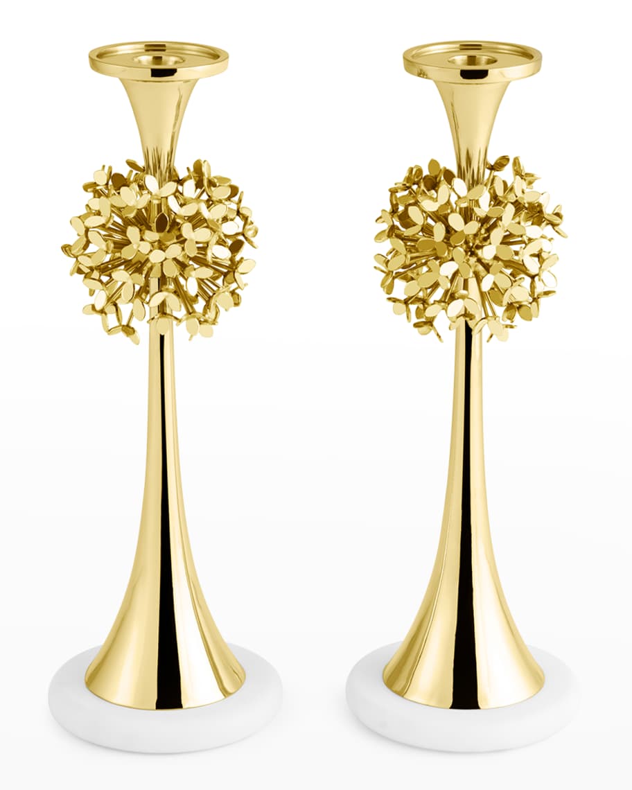 Michael Aram Dandelion Candle Holders, Set of 2 Neiman Marcus