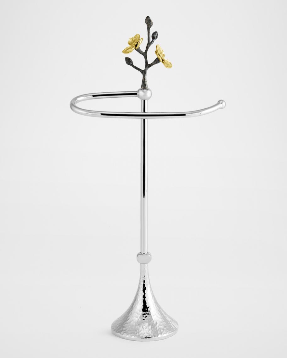 Gold Orchid Fingertip Towel Stand