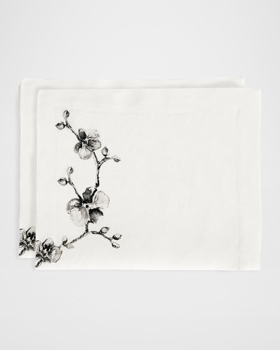 Michael Aram Black Orchid Fingertip Towel Set Neiman Marcus