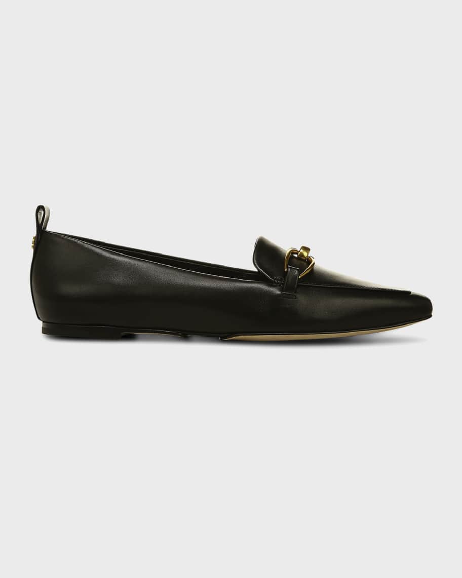 Veronica Beard Champlain Leather Chain Loafers | Neiman Marcus