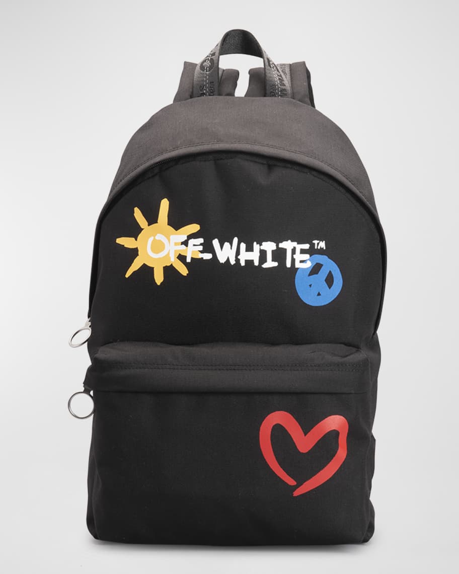 Off-White Boy's Sun And Peace Backpack