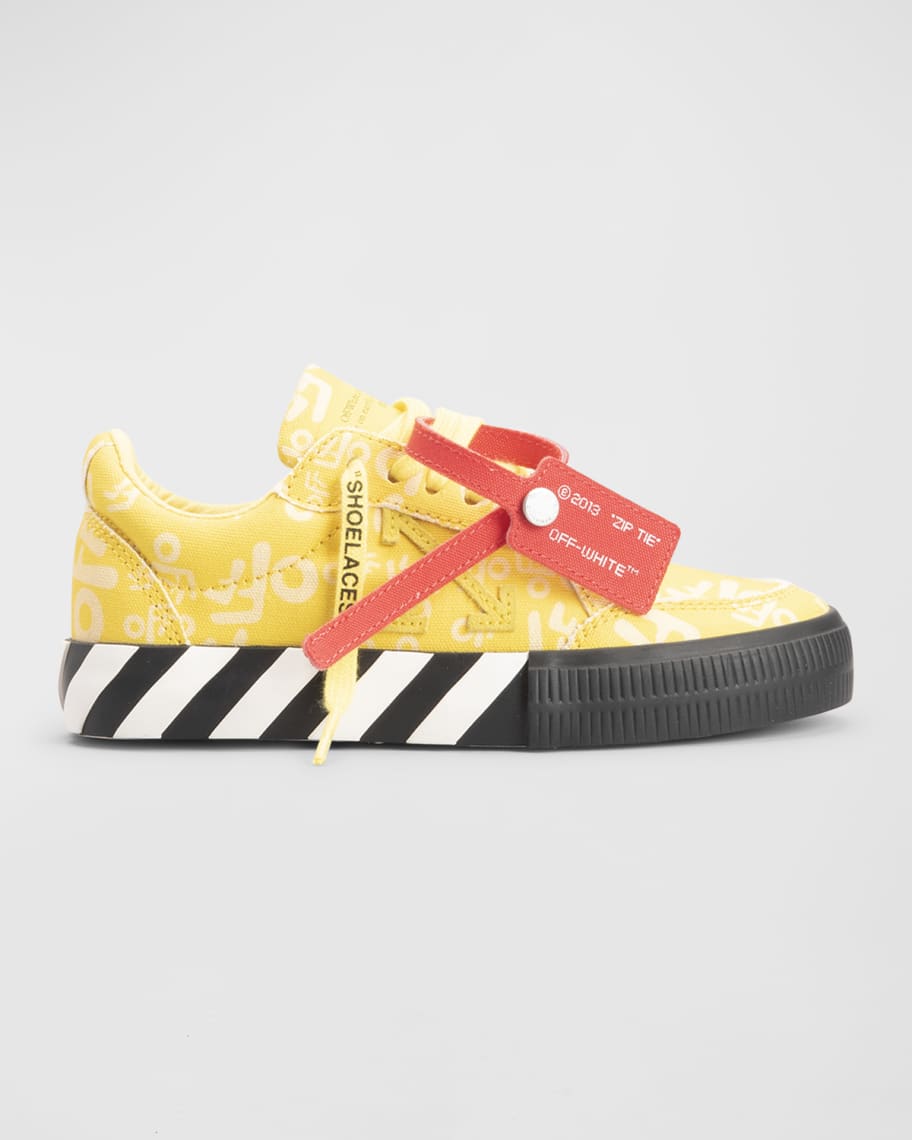 Off-White Boy's Vulcanized Low-Top Sneakers, Toddlers/Kids | Neiman Marcus