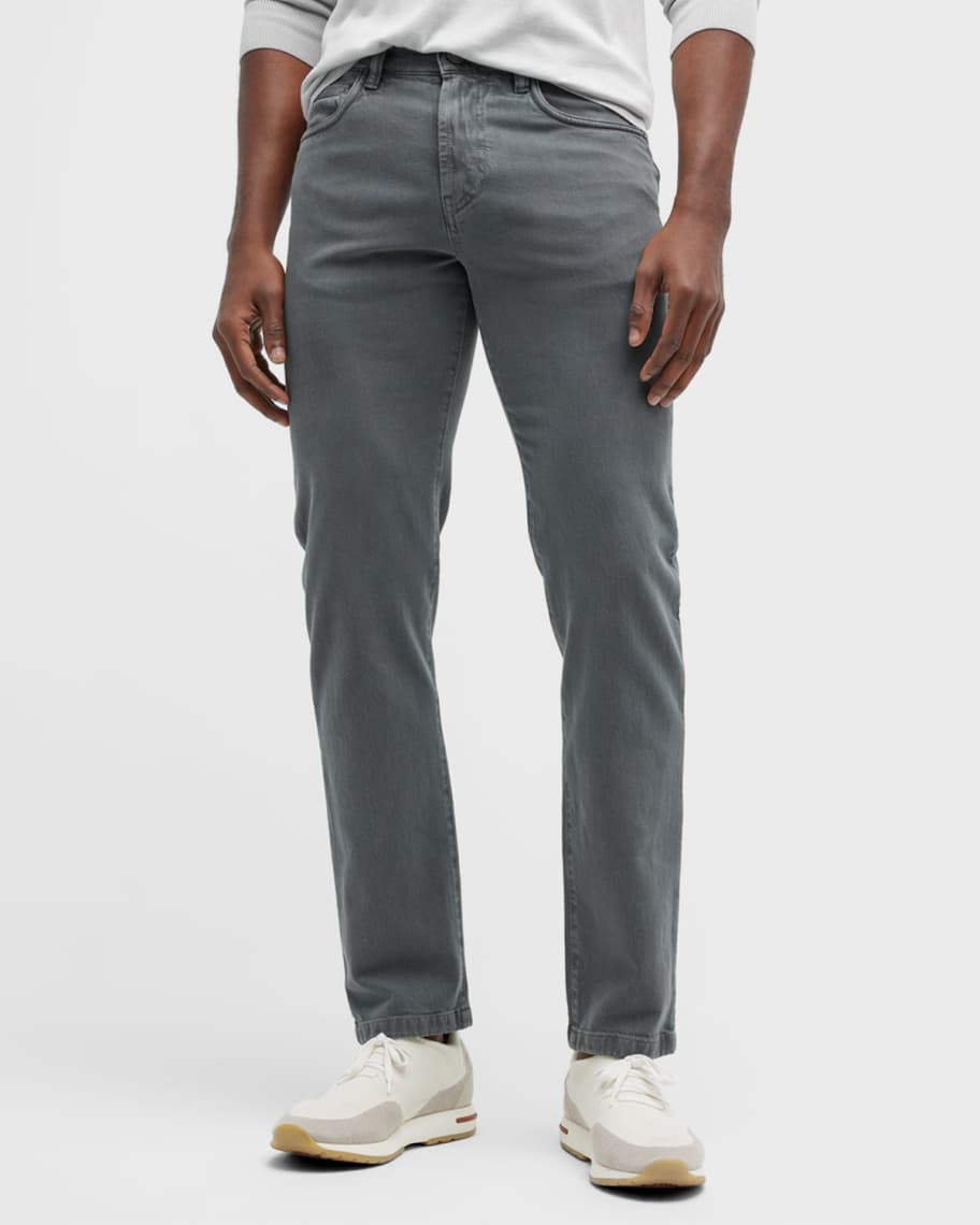 Loro Piana Men's Straight Leg 5-Pocket Pants | Neiman Marcus