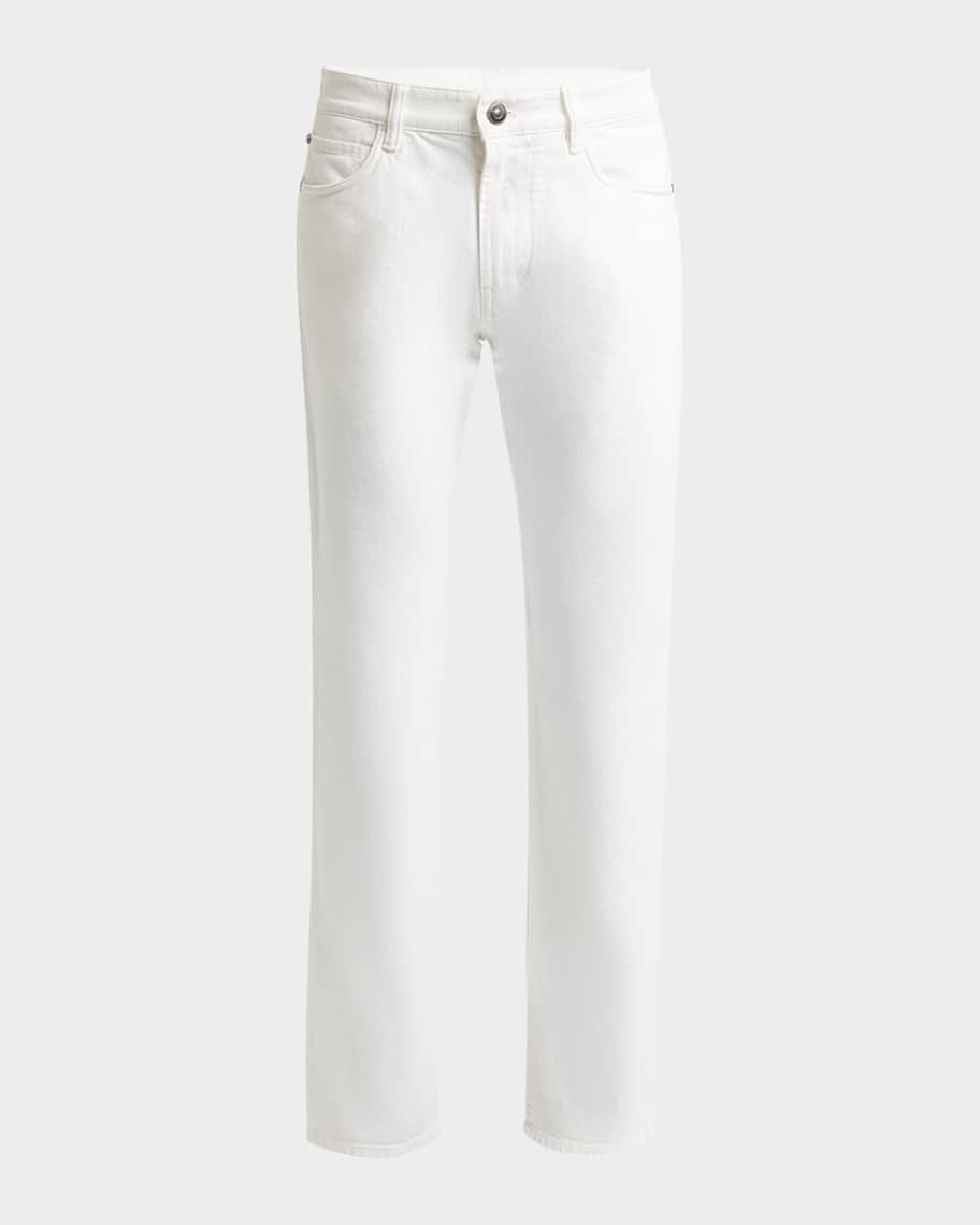 Loro Piana Men's Straight Leg 5-Pocket Pants | Neiman Marcus