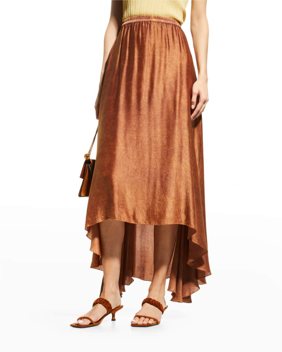 Mes Demoiselles Cypress Draped High-Low Skirt | Neiman Marcus