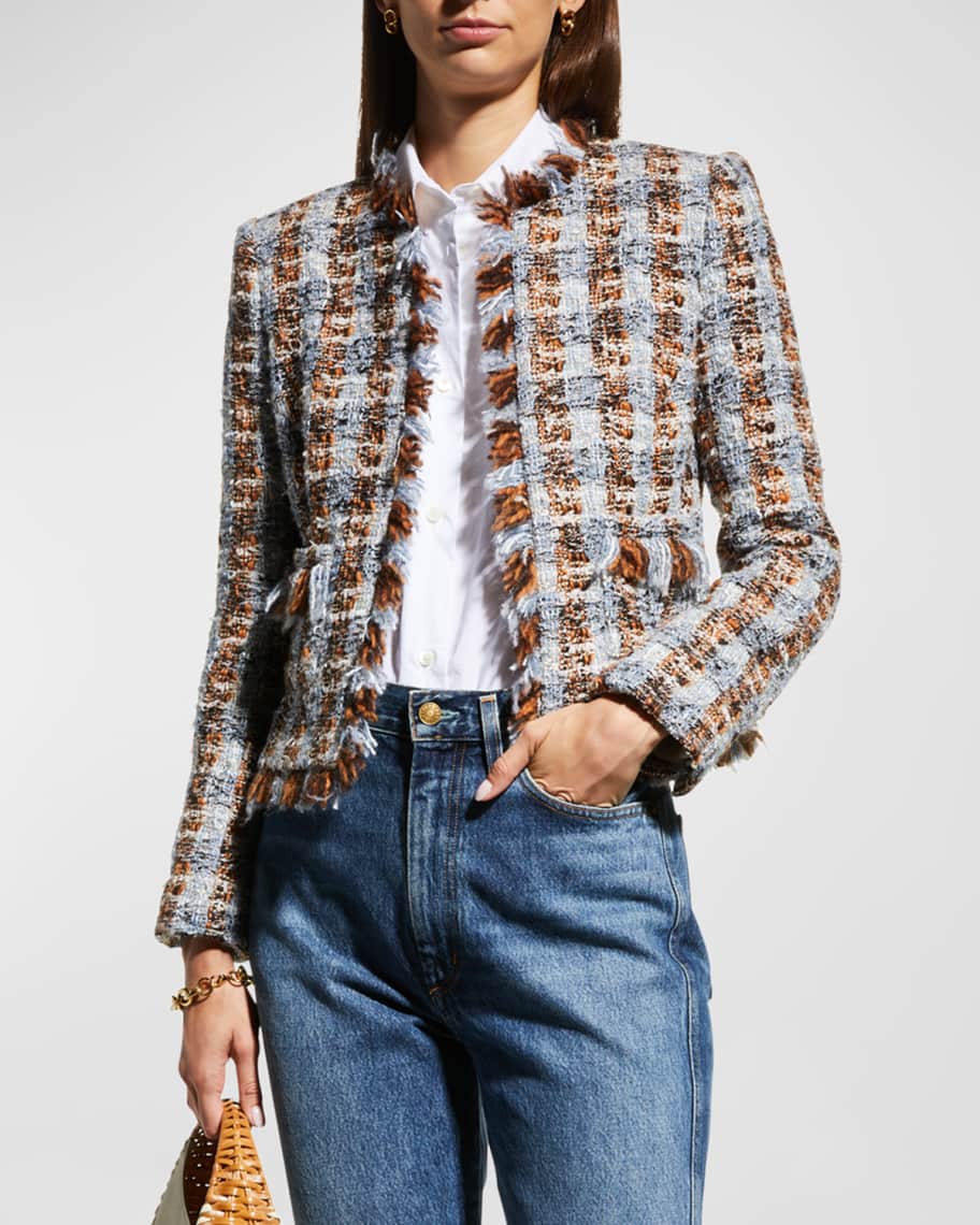 Fringe Tweed Jacket L´Or 超特価美品 www.sanjuandelrio.gob.mx
