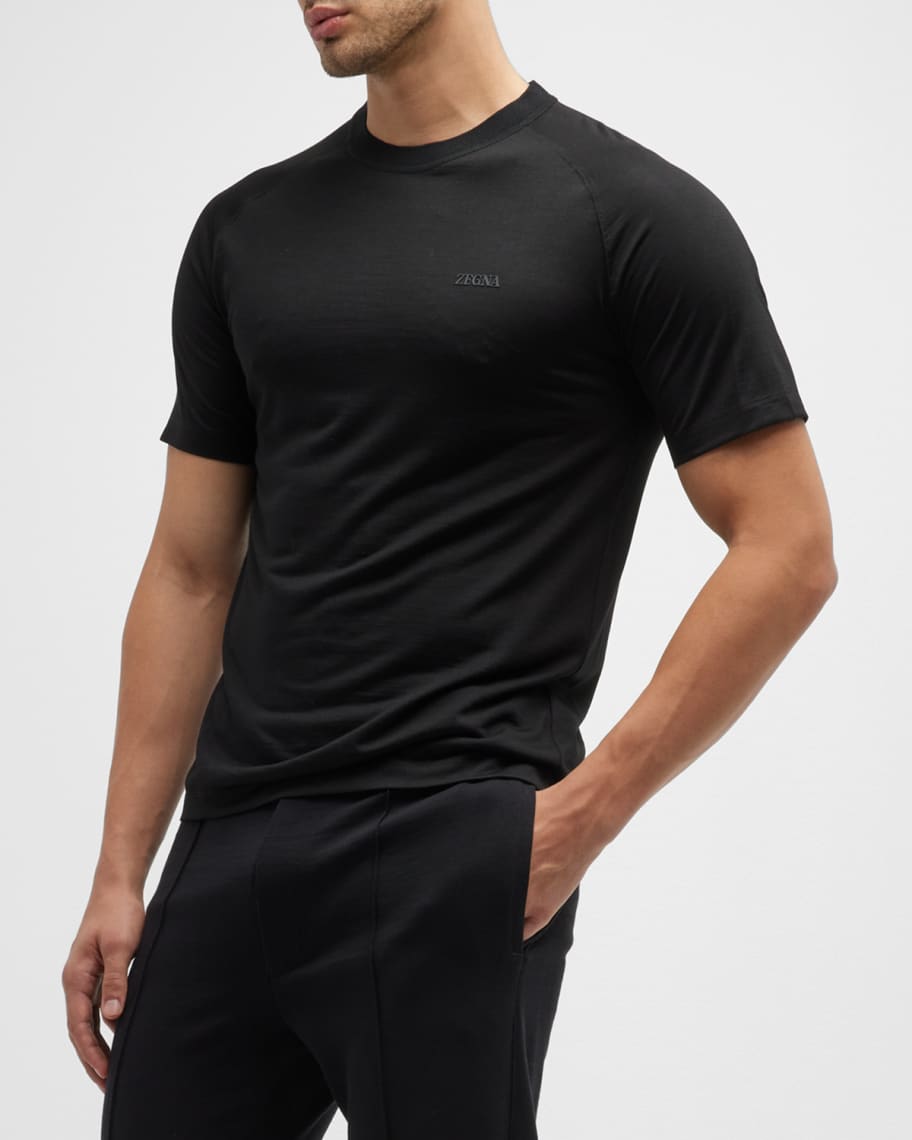 ZEGNA Men's Techmerino™ Stretch T-Shirt | Neiman Marcus