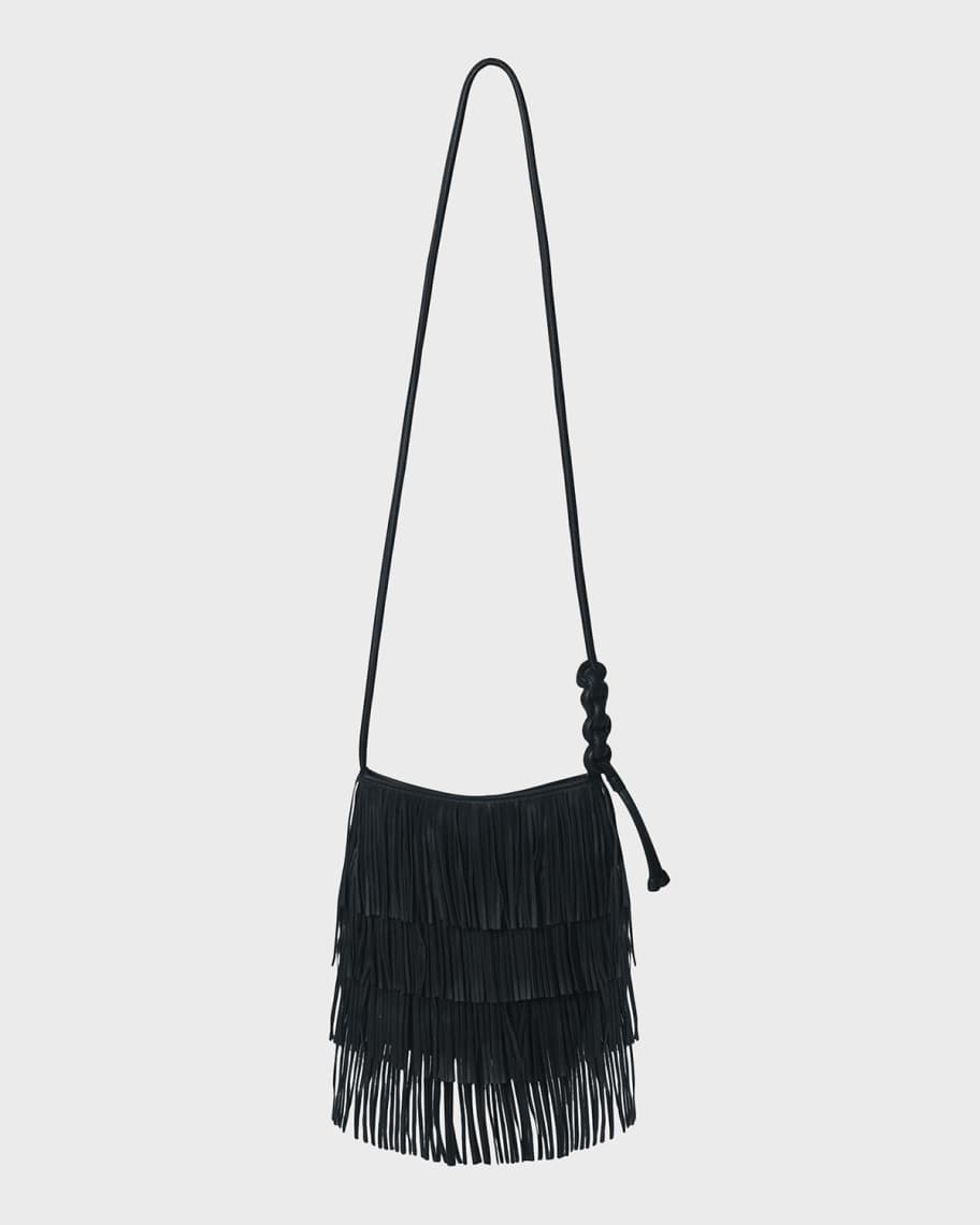 Callista Fringe Leather Crossbody Bag Neiman Marcus