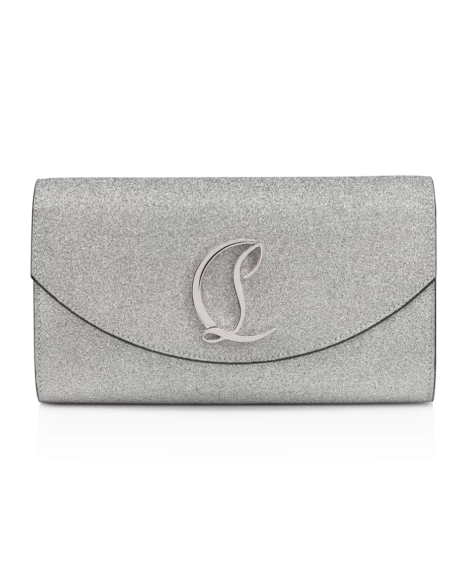 Christian Louboutin Loubi54 Envelope Flap Leather Wallet on Chain