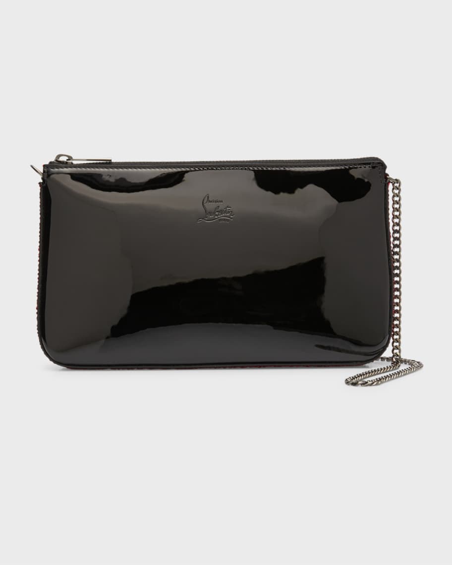 patent leather clutch purse