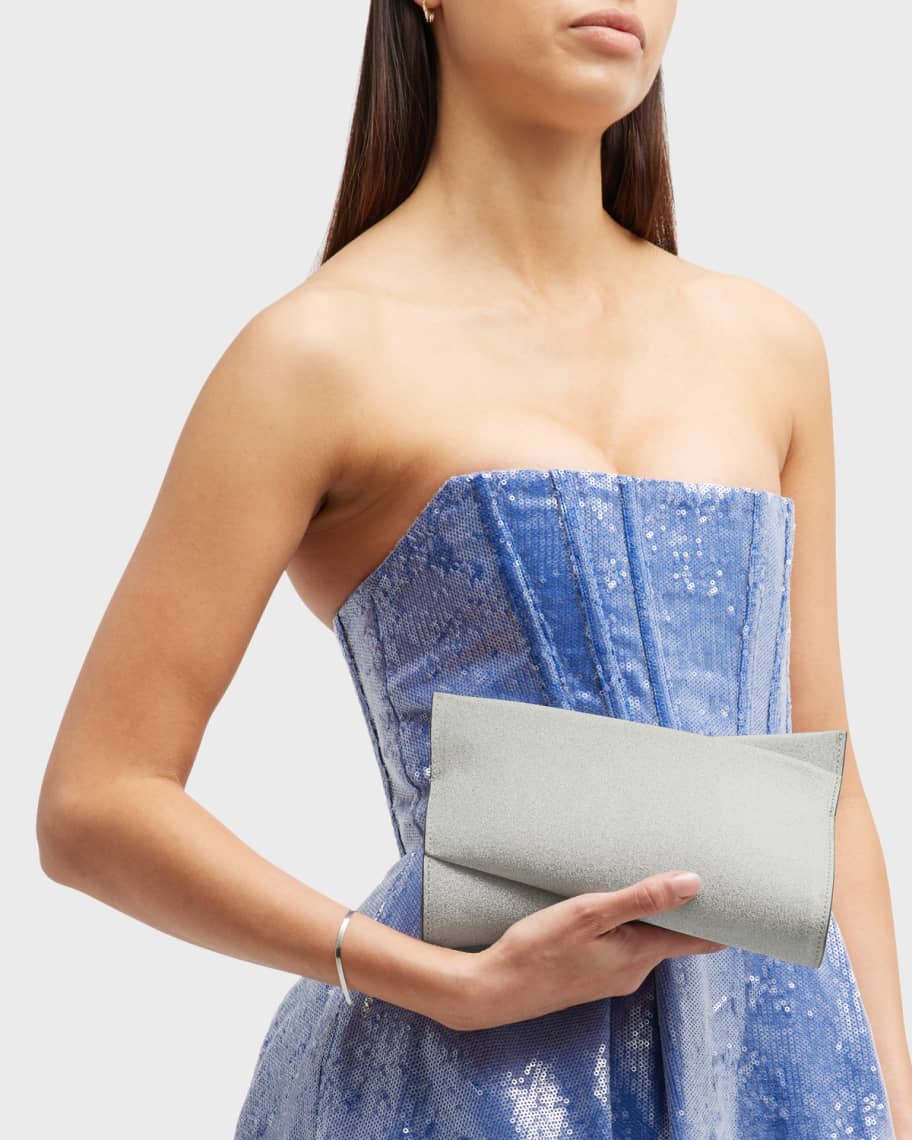 Image 2 of 6: Loubitwist Small Glitter Clutch Bag