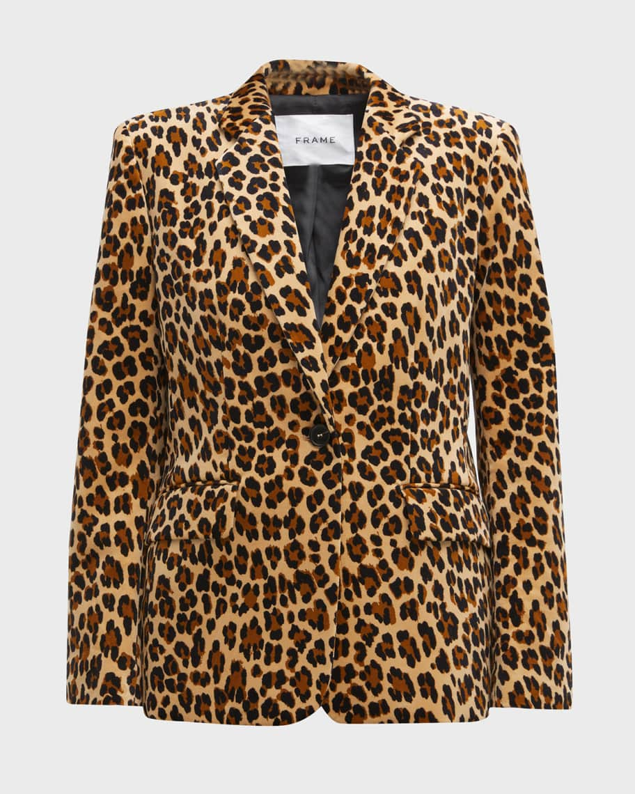 Gæsterne Hindre Afvise FRAME Classic Cheetah Blazer | Neiman Marcus