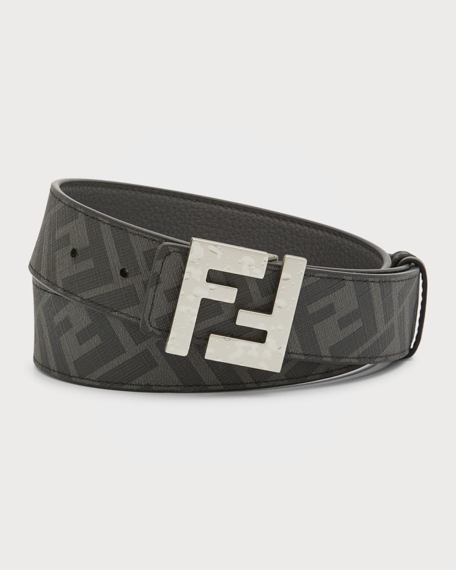 Fendi Men's FF-Buckle Reversible Belt | Neiman Marcus