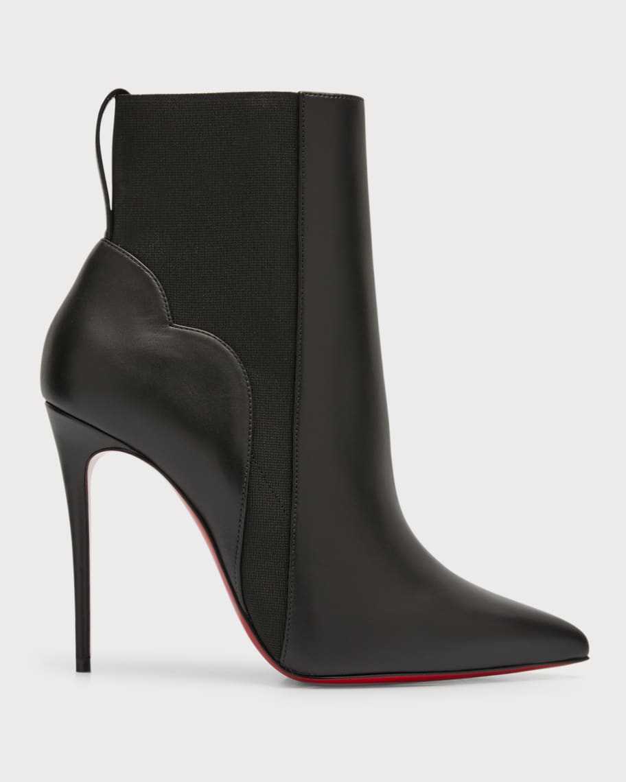 Christian Louboutin Chelsea Chick Red Sole Stiletto Booties Neiman Marcus