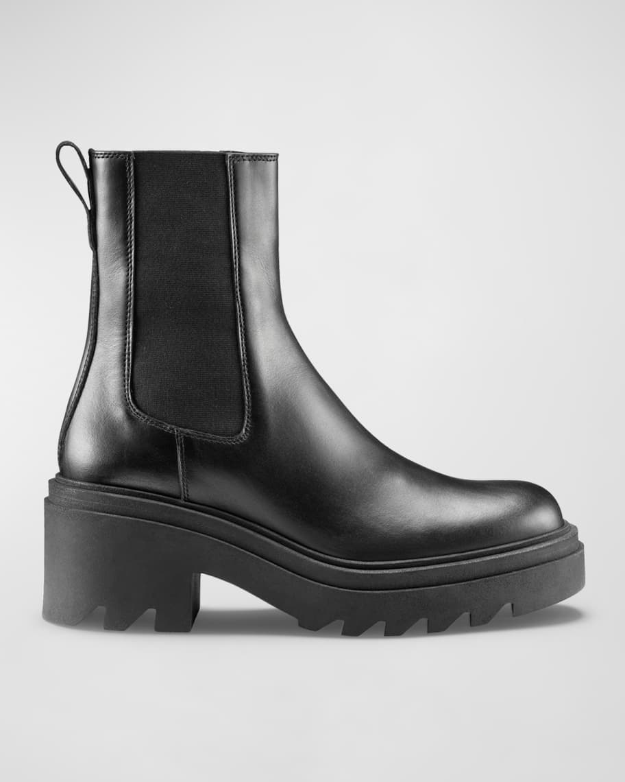 Koio Alia Platform Leather Chelsea Boots | Neiman Marcus
