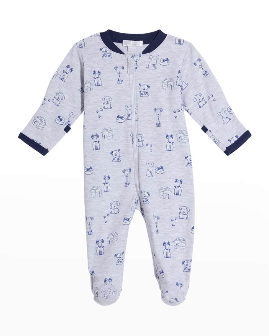 Kissy Kissy Boy's Puppy Pack Zip Up Footie Pajamas, Size Newborn9M