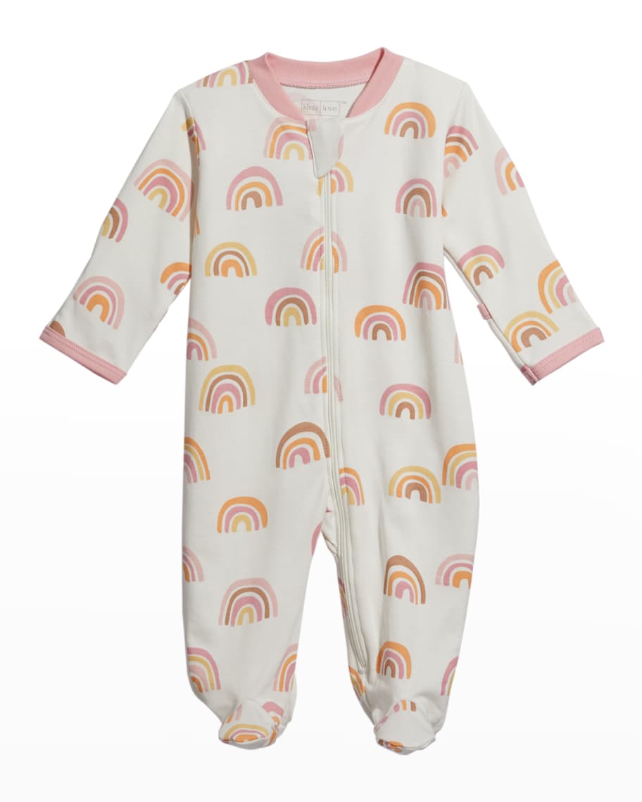 Kissy Love by Kissy Kissy Girl's Under The Rainbow Zip Up Footie