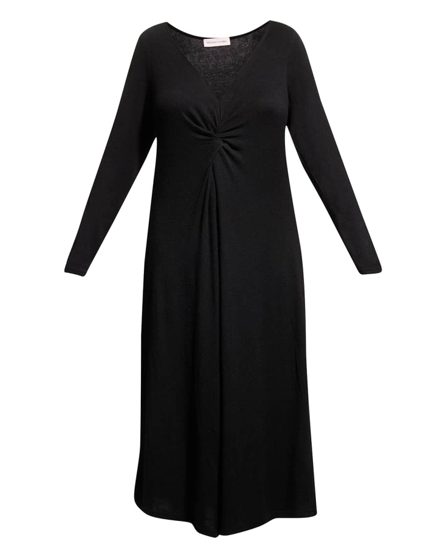 Whitney Morgan Plus Size Twist Front Jersey Midi Dress Neiman Marcus