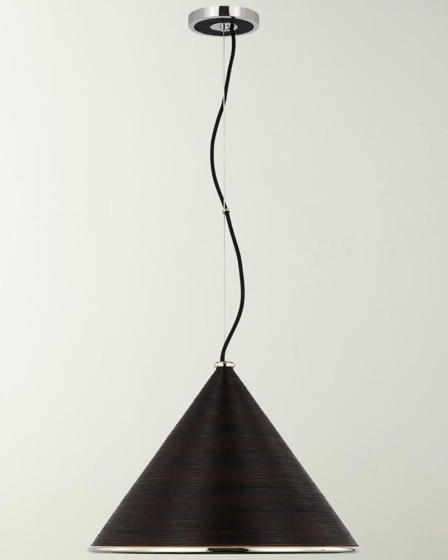 Visual Comfort Signature Reine Large Pendant In Polished Nickel And ...