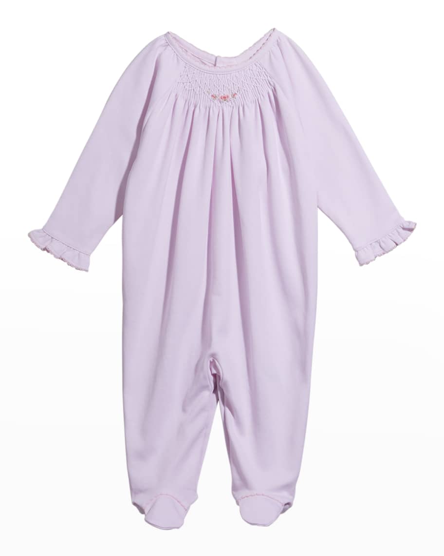 Kissy Kissy Girl's Smocked Footie Pajamas, Size Newborn9M