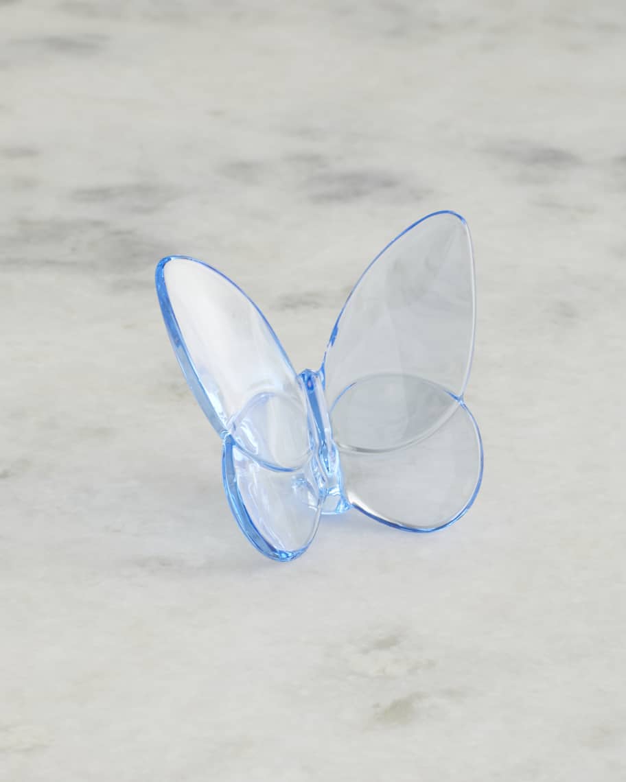 Baccarat Exclusive Lucky Butterfly Figurine, Sky Blue