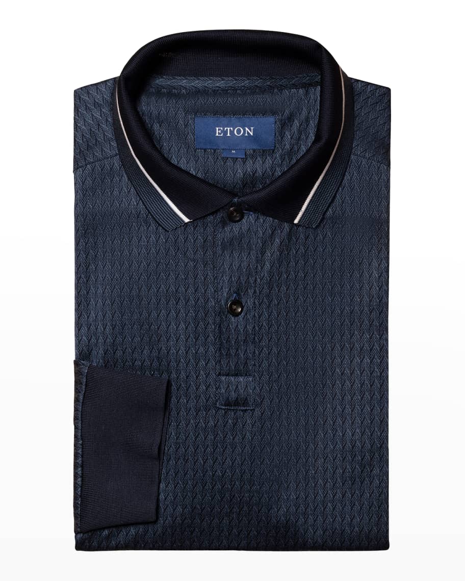 Eton long sleeve polo clearance