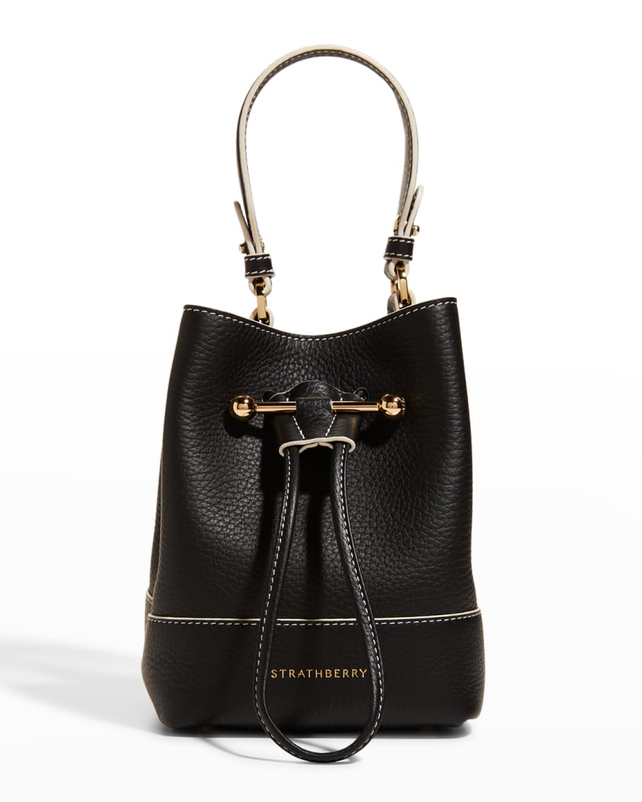 STRATHBERRY Lana Osette Grain Leather Top-Handle Bag